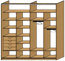Vestavěná skříň kalkulace